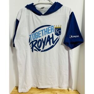 Kansas City Royals Together Royal Hooded T-Shirt Adult XL Pepsi Promo